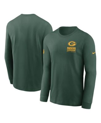 Nike - Men's Green Green Bay Packers Sideline Performance Long Sleeve T-Shirt