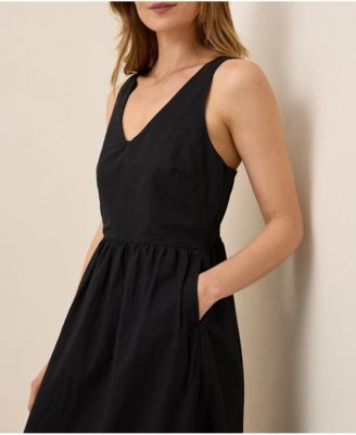 Women's Organic Cotton Canopy Linen Blend Easy Tank Dress