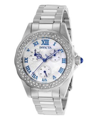 Womens 28436 Angel Quartz 3 Hand White Dial Watch