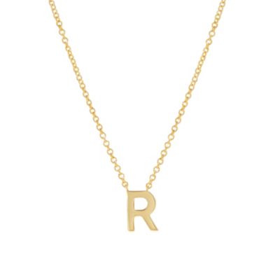 Gold Initial Necklace - Letter Necklace