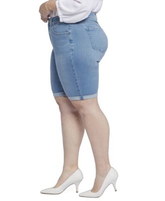Plus Size Briella Roll Cuff Denim Shorts