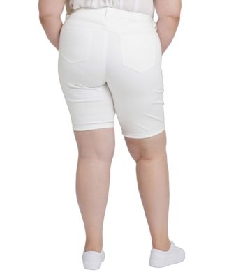 Plus Size Briella Roll Cuff Denim Shorts