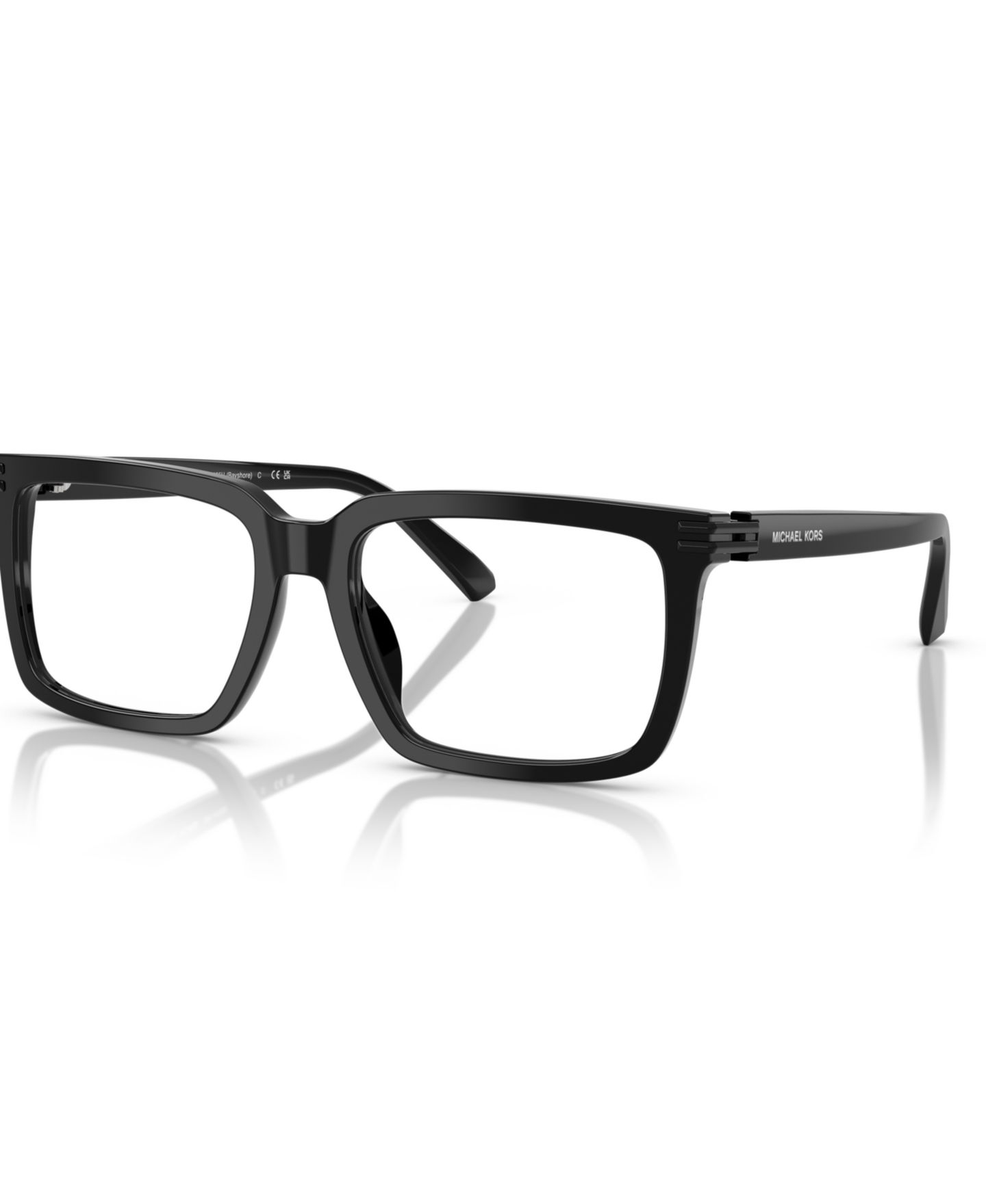 Мужские очки Michael Kors Man Square Plastic MK4155U Bayshore Eyeglasses, цвет: Чёрный — фото 1