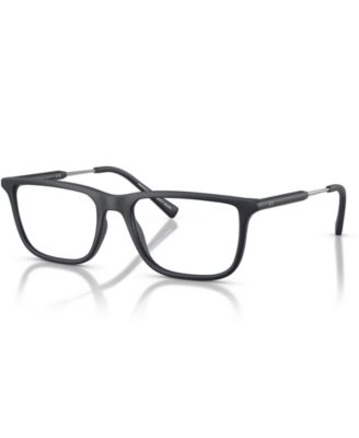 Armani Exchange Men's Pillow Eyeglasses, AX3126 - Matte Blue