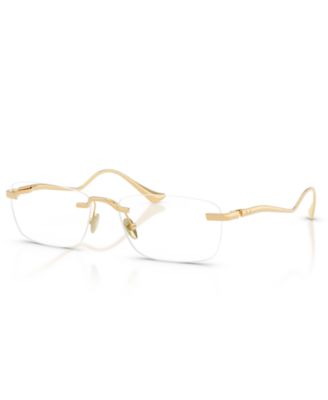 Ferrari Men's Pillow Eyeglasses, FH3007T - Gold