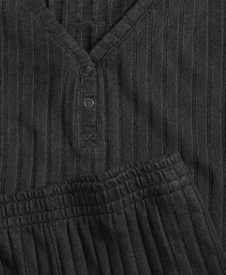 Women's Soft Rib-Knit Pajama Set, XS-3X, Macy's Exclusive