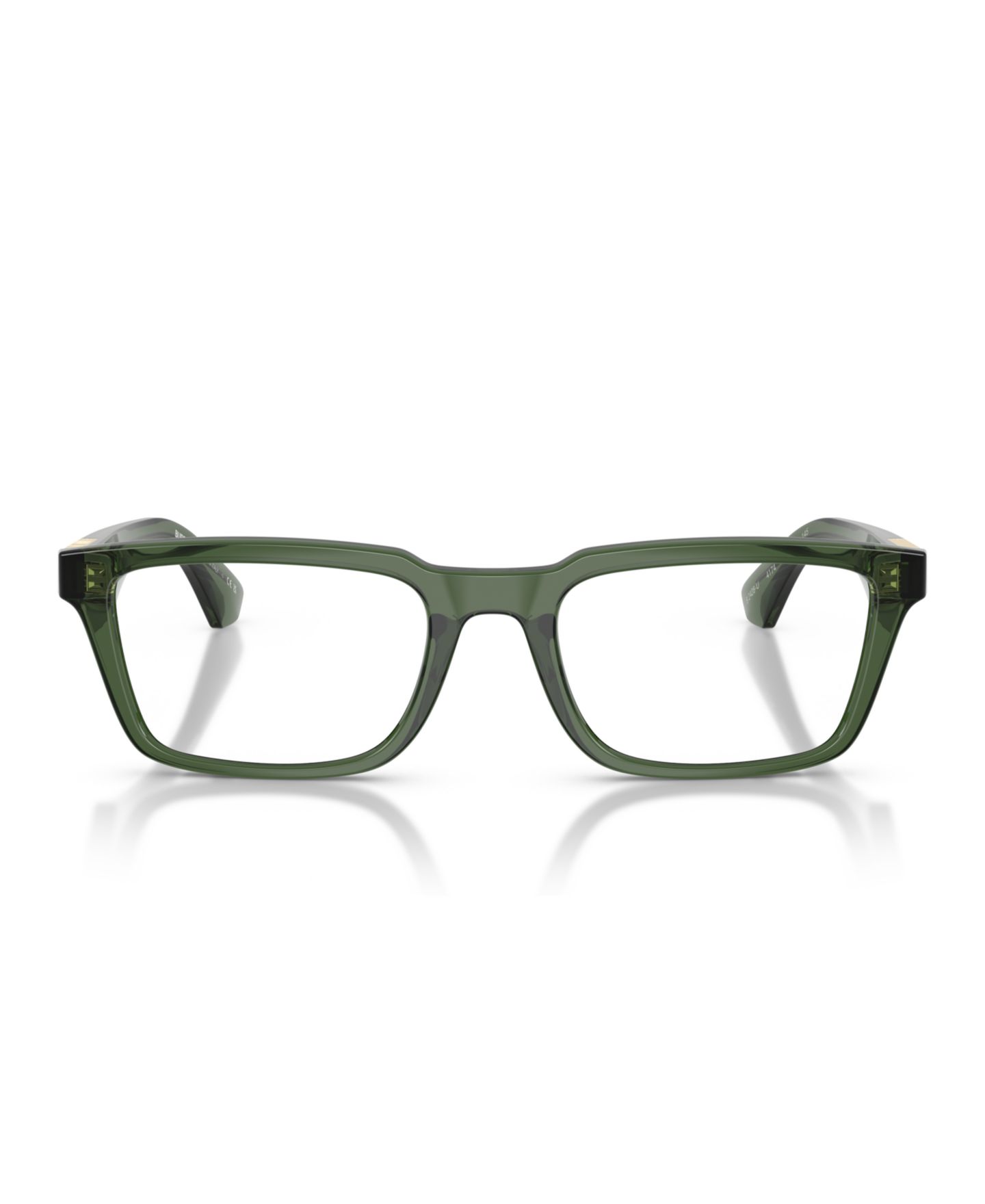 Мужские очки Burberry Man Rectangle Plastic BE2428U Eyeglasses, цвет: Зелёный — фото 2