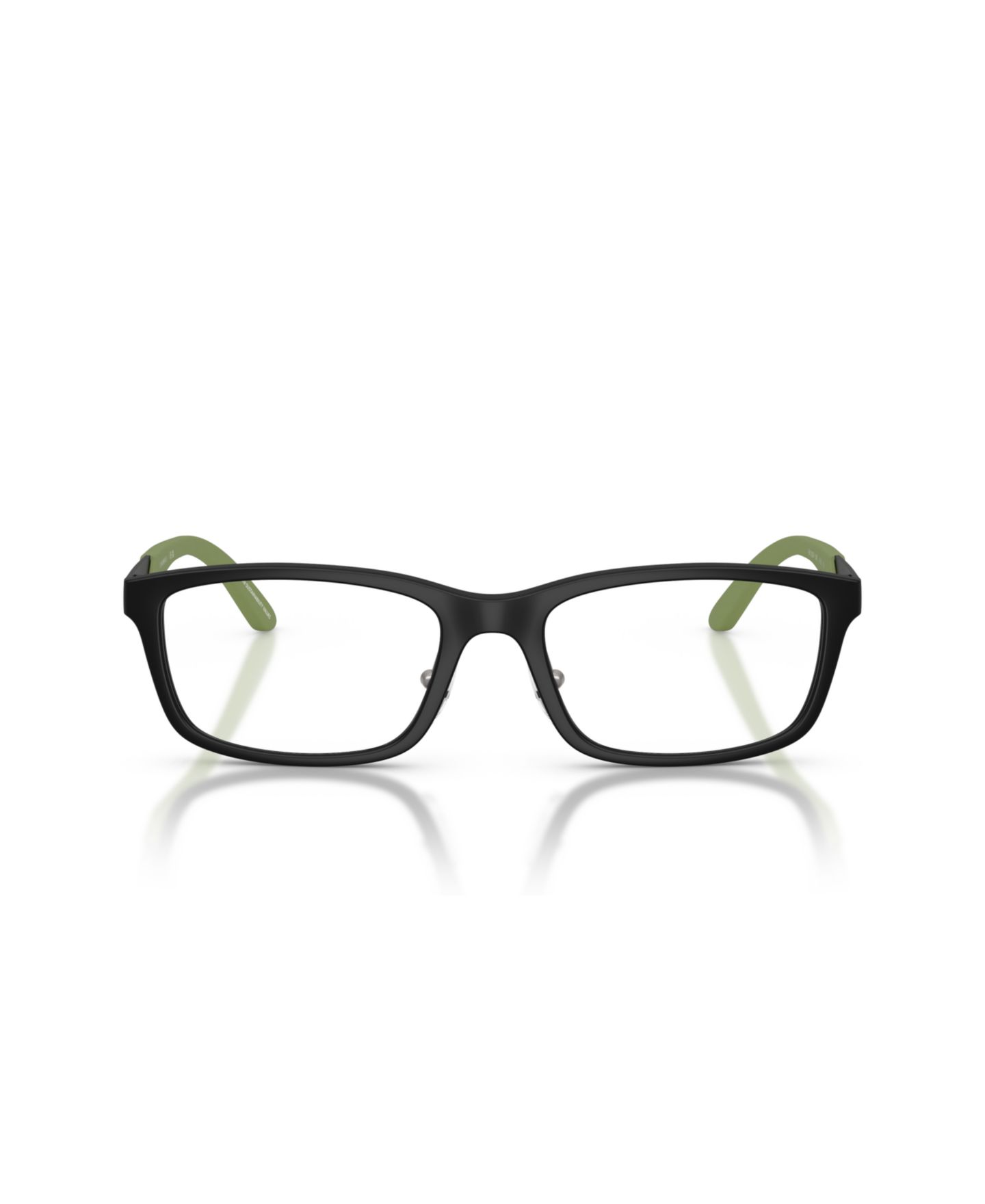 Детские очки Emporio Armani Rectangle Plastic EK3009 Eyeglasses(Ages 07-10), цвет: Матовый чёрный — фото 2