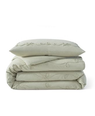 Sasha Bows Embroidered 2-Pc. Comforter Set, Twin