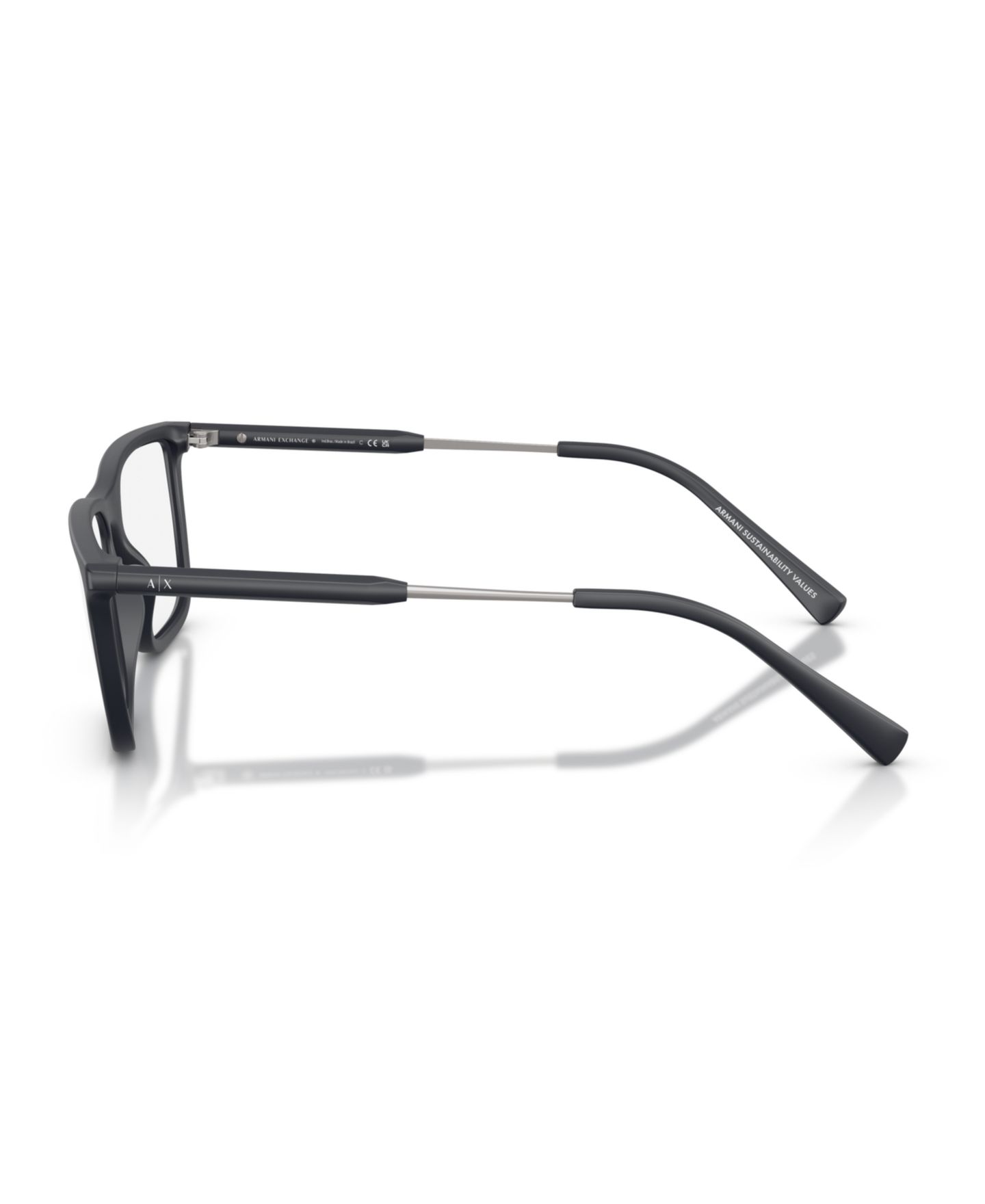 Мужские очки Armani Exchange Man Pillow Plastic AX3126 Eyeglasses, цвет: Матовый синий — фото 4