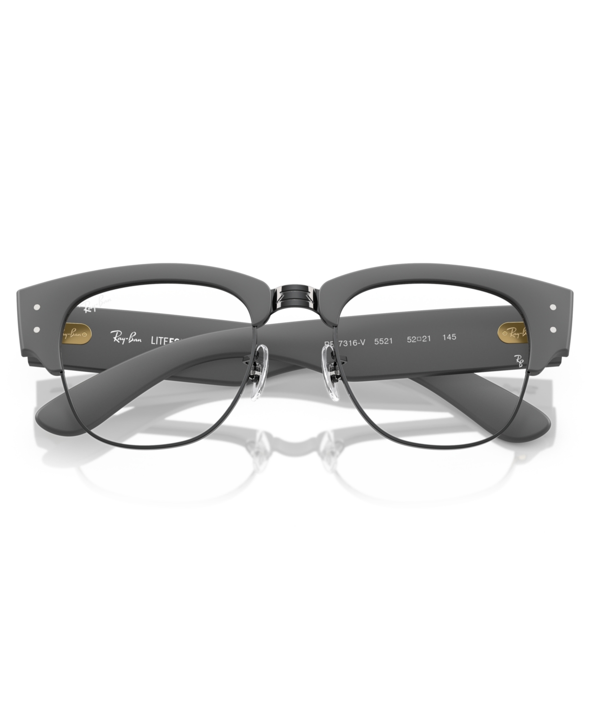 Ray-Ban Unisex Mega Clubmaster Optics Liteforce Eyeglasses, RB7316V