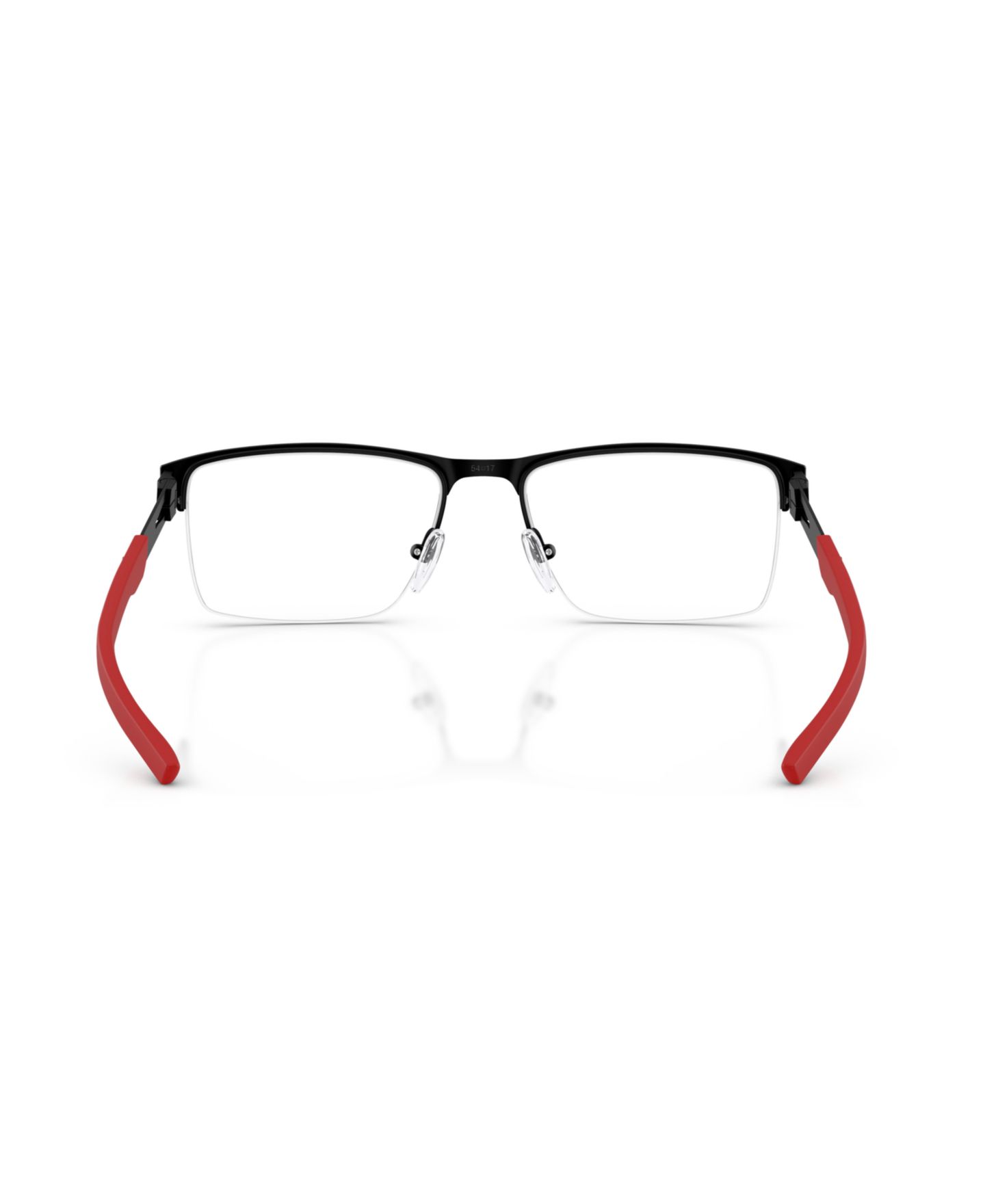 Мужские очки Scuderia Ferrari Man Rectangle Metal FZ7009 Eyeglasses, цвет: Матовый чёрный — фото 4