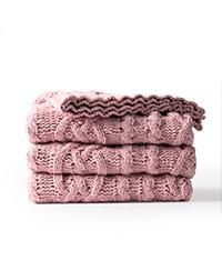 Lifestyle Cable Knit Chenille Throw, 51" x 67"