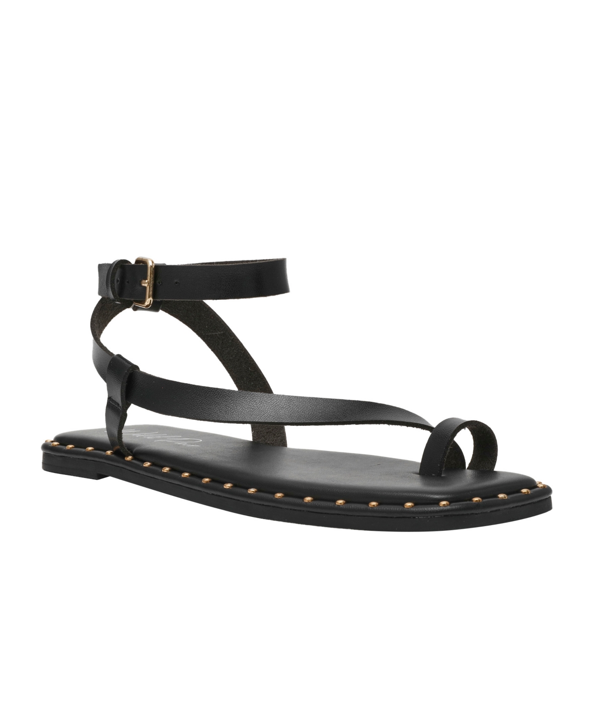Women's Genessis Buckle Flat Sandals, Exclusively at Macy's - Brown