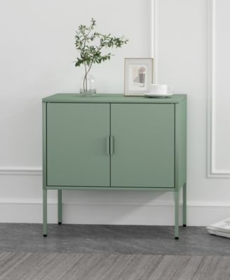 Ava 23.6" Modern 2-Shelf Accent Cabinet