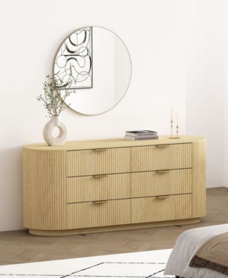 Olivia 71.3" Modern 6-Drawer Double Dresser