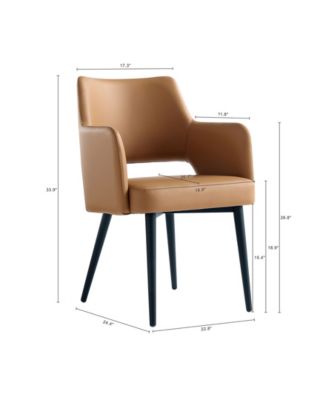 Tremont Leatherette Upholstered Dining Armchair