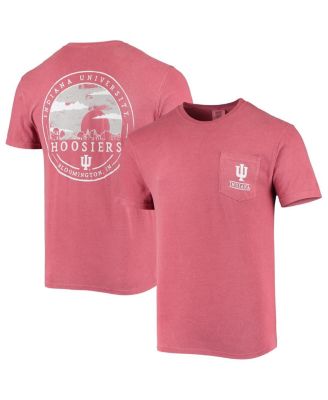 Image One - Men's Crimson Indiana Hoosiers Circle Campus Scene T-Shirt