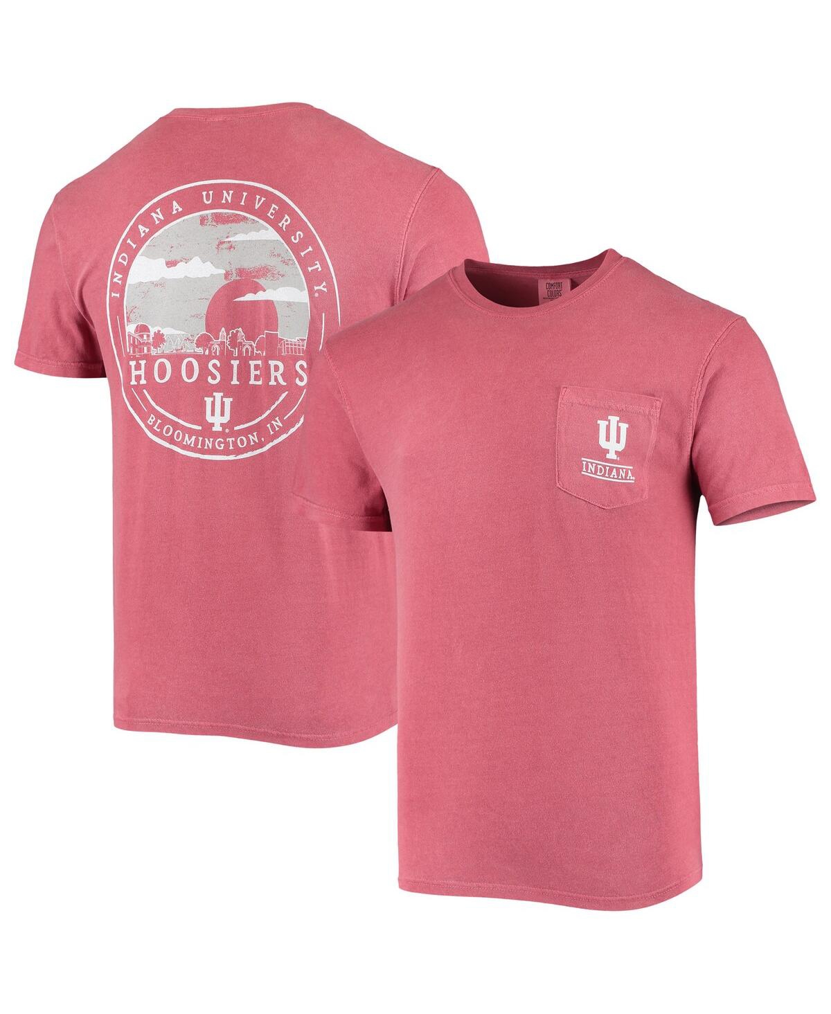 Men's Crimson Indiana Hoosiers Circle Campus Scene T-Shirt - Crimson