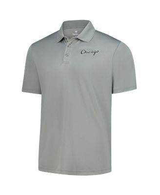Men's Gray Chicago White Sox Logo Polo Shirt