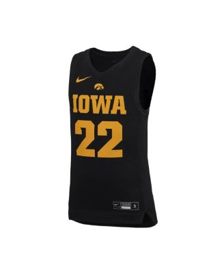 Big Boys and Girls Caitlin Clark Black Iowa Hawkeyes Performance Replica Jersey