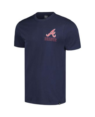 '47 Men's Navy Atlanta Braves Hang Back Franklin T-Shirt
