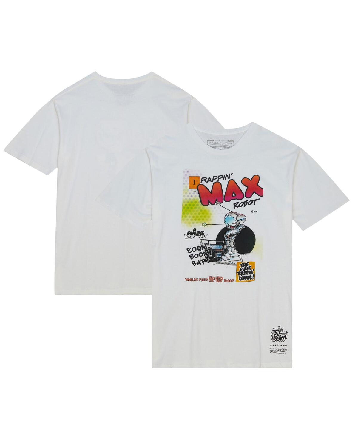 Men's and Women's White 50th Anniversary of Hip-Hop Robot T-Shirt - White