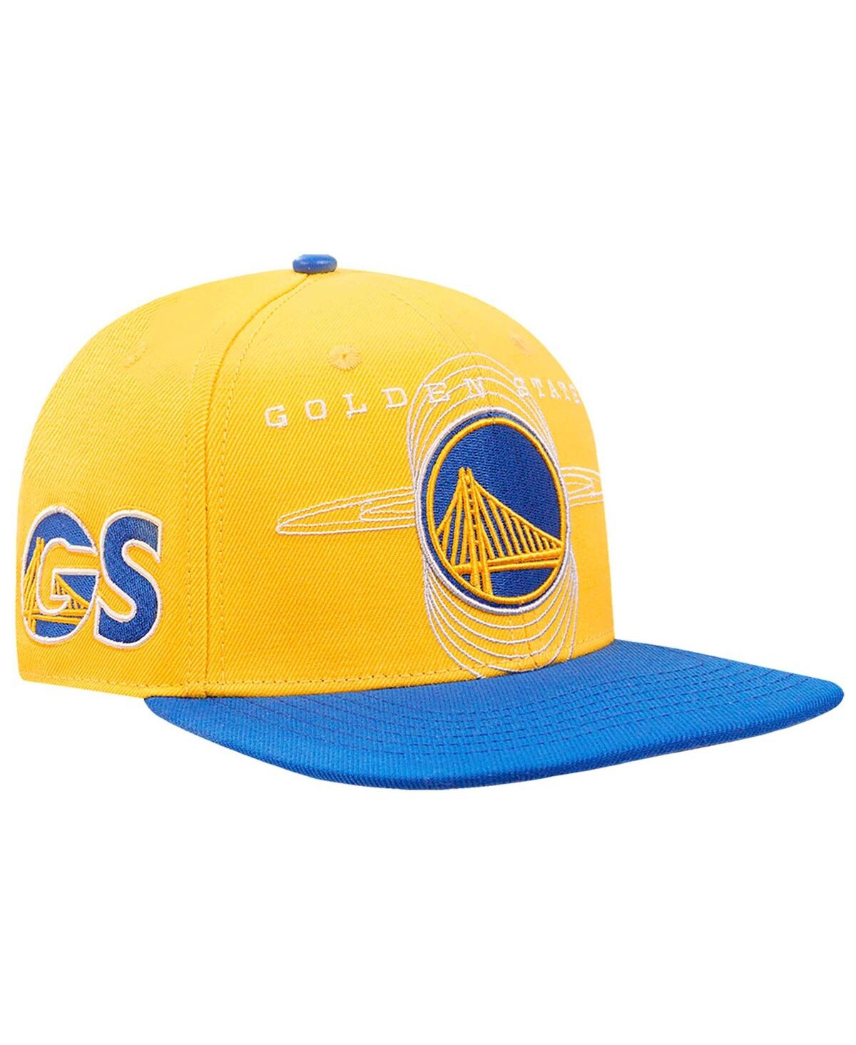 Men's Gold/Royal Golden State Warriors Logo Morph Snapback Hat - Gold, Royal