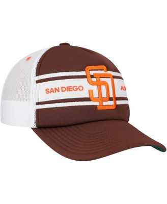 Men's Brown San Diego Padres Sideline Trucker Adjustable Hat