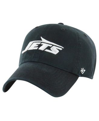 '47 Brand - Men's Black New York Jets Clean Up Tonal Adjustable Hat