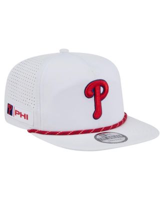 New Era - Men's White Philadelphia Phillies Perforated Golfer Snapback Hat