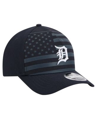 Men's Navy Detroit Tigers American Flag 9FORTY M-Crown A-Frame Adjustable Hat