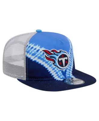 Men's Light Blue/Navy Tennessee Titans Throwback Dye Golfer Snapback Hat