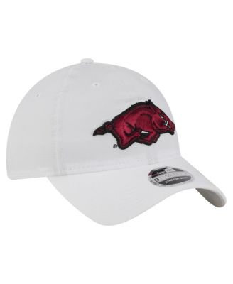 Men's White Arkansas Razorbacks Active Ripstop 9TWENTY Adjustable Hat