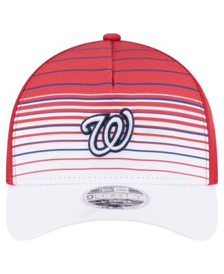 Men's Red Washington Nationals Gradient 9FORTY M-Crown Adjustable Hat