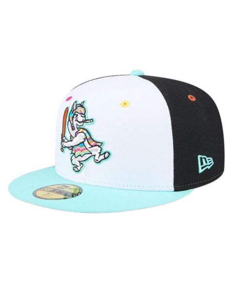 Мужская бейсболка New Era 59FIFTY Hickory Crawdads Copa de la Diversion, White