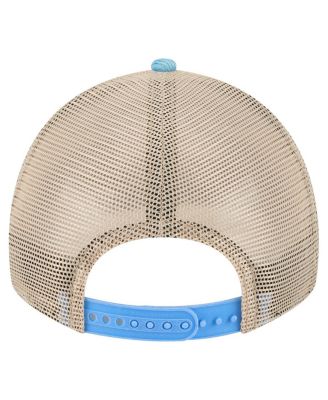 Men's Light Blue/Cream Houston Oilers Vintage Landscape 9TWENTY A-Frame Adjustable Hat