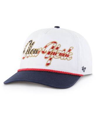 '47 Brand - Men's White New York Giants Patriotic Overhand Hitch Adjustable Hat