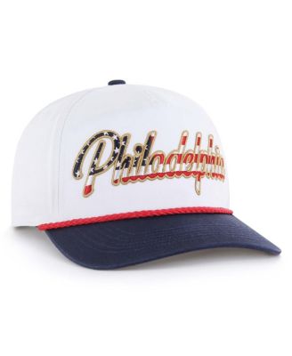 Men's White Philadelphia Phillies Patriotic Overhand Hitch Adjustable Hat