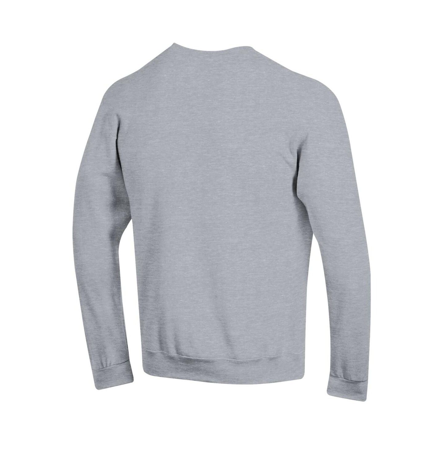 Мужская толстовка Champion Navy UConn Huskies Basic Arch Fleece Pullover, цвет: Меланжевый серый — фото 2