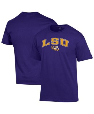 Champion - Men's Purple LSU Tigers Arch Over Logo T-shirt