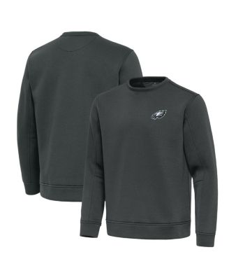 Antigua - Men's Pewter Philadelphia Eagles Relevant Lightweight Pullover Sweatshirt
