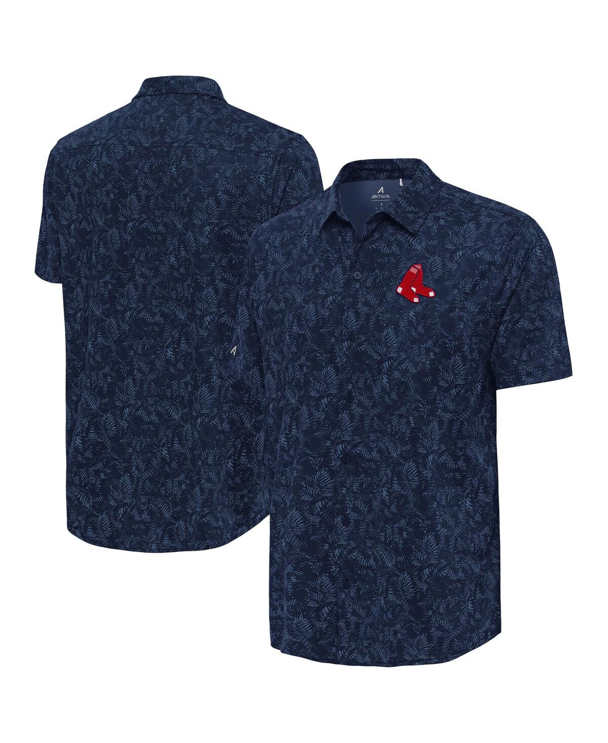 Men's Navy Boston Red Sox Lush Button-Up Shirt - Navy