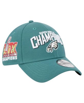 New Era - Men's Midnight Green Philadelphia Eagles Super Bowl LIX Champions Side Patch 39THIRTY Flex Hat