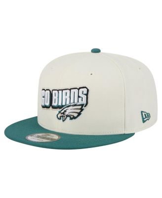 Men's Cream/Midnight Green Philadelphia Eagles Super Bowl LIX Champions Side Patch Two Tone 9FIFTY Snapback Hat