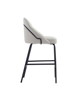 Gracie 38" Leatherette Upholstered Counter Stool