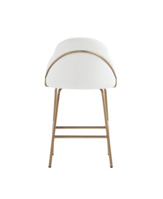 Gracie 38" Leatherette Upholstered Counter Stool