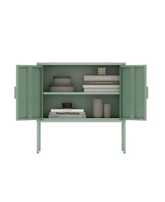 Ava 23.6" Modern 2-Shelf Accent Cabinet