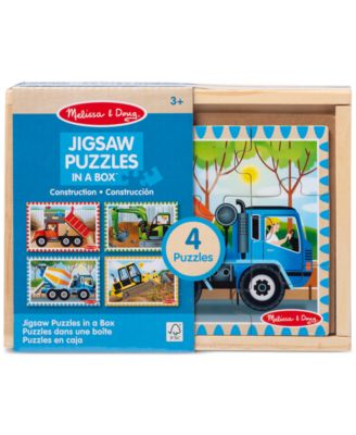 Melissa and Doug Kids Puzzle, Construction Vehicles Jigsaw Puzzles in a Box