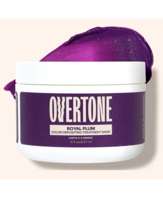 Overtone Color Depositing Hair Mask Semi-Permanent Hair Dye Deep Conditioner 8oz Jar - Royal plum 32$